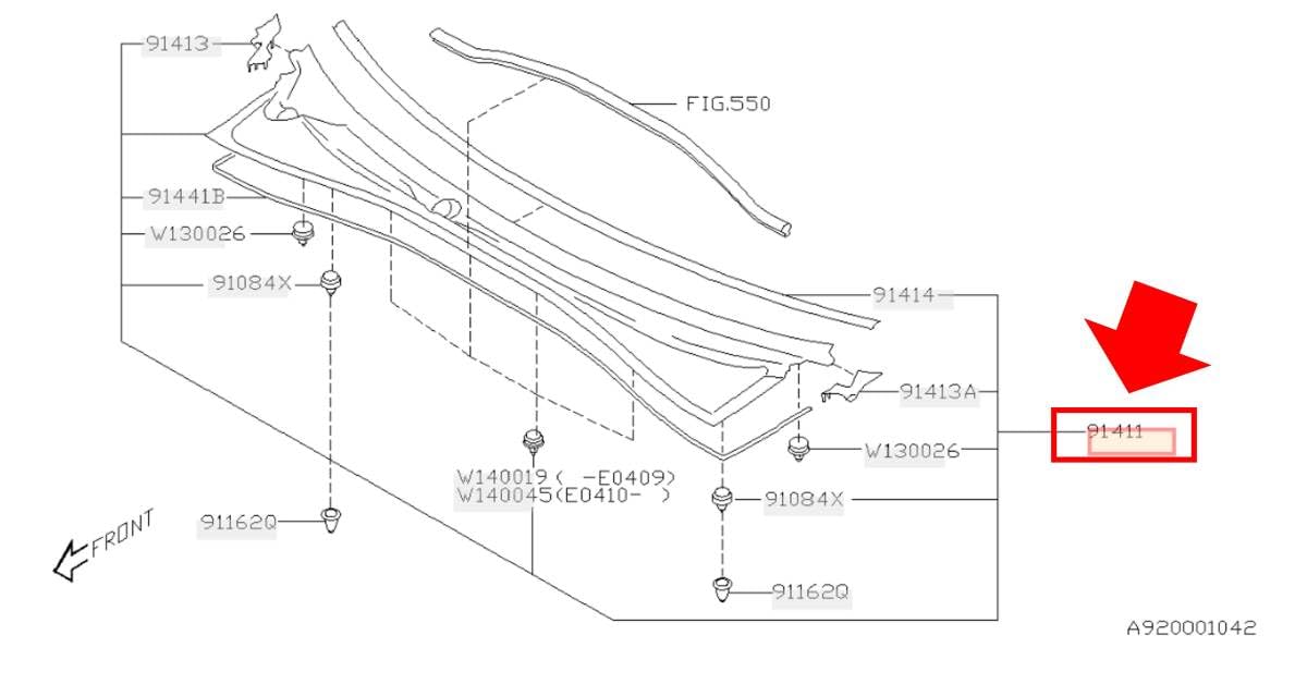 ☆新品 未使用 純正部品 スバル インプレッサ GDB GD系 カウルパネル